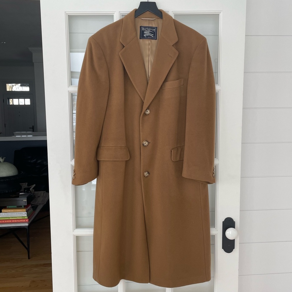 Burberry 100% Cashmere Brown Trench Coat